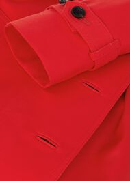 Ella Water Resistant Mac, Red, hi-res