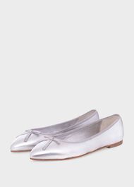 Nikita Ballet Flats, Silver, hi-res