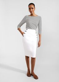 Anita Skirt With Cotton, White, hi-res