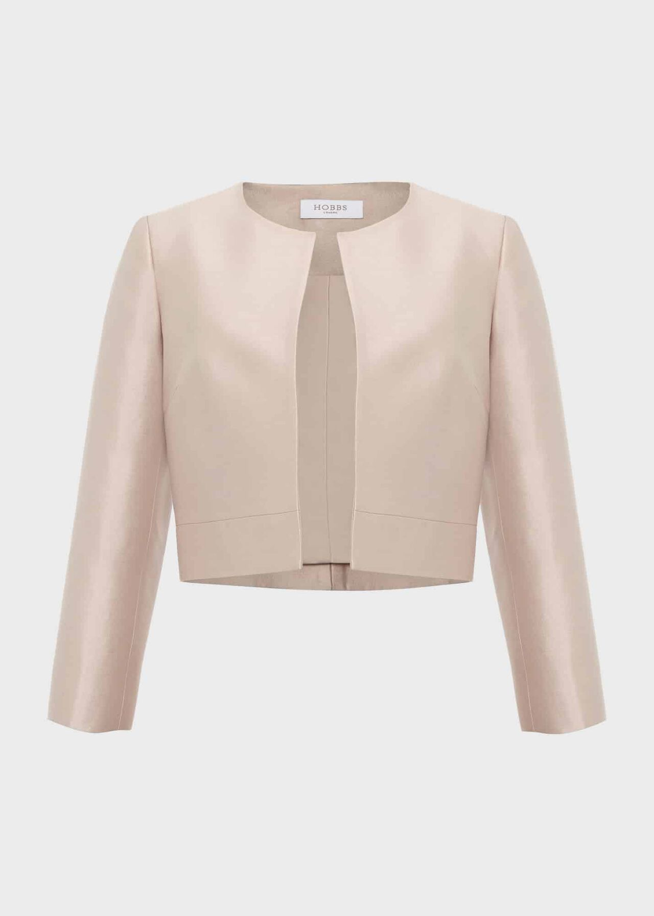 Marcella Silk Blend Jacket, Oyster, hi-res