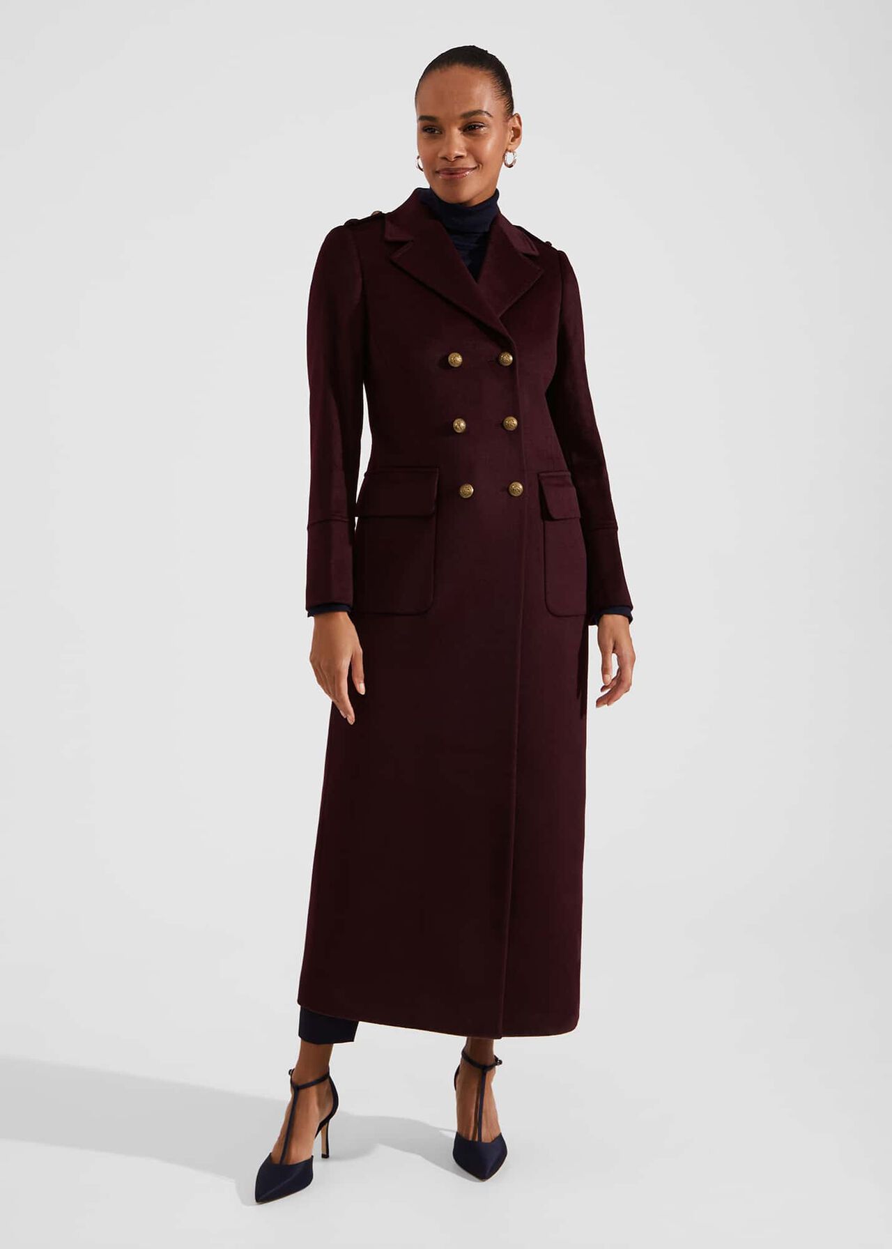 Bianca Maxi Wool Coat | Hobbs UK