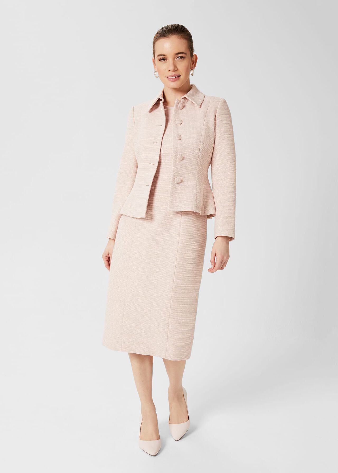 Petite Amelie Dress, Oyster, hi-res