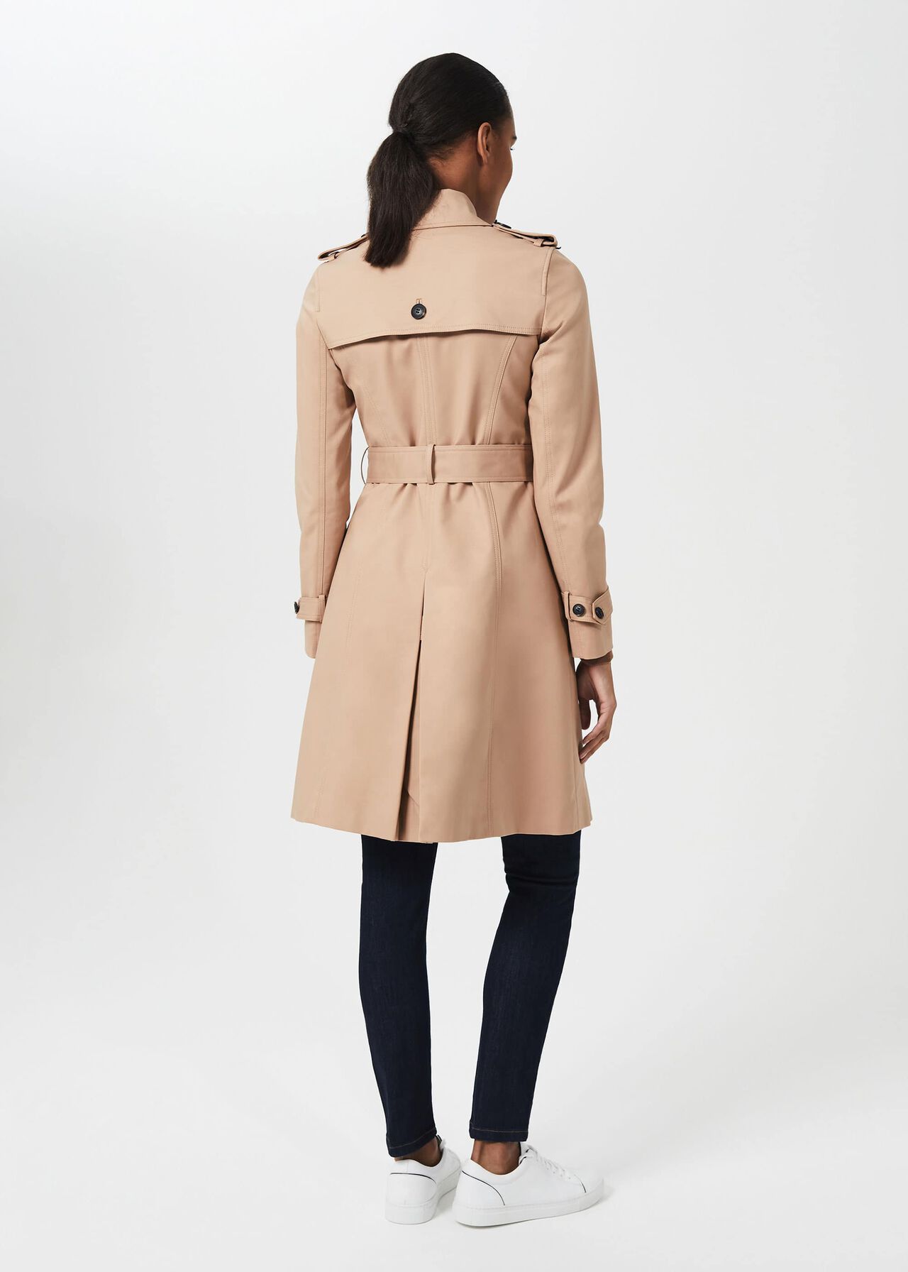 Saskia Water Resistant Trench Coat, Tan, hi-res