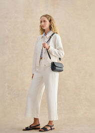 Vera Leather Sandals, Hobbs Navy, hi-res