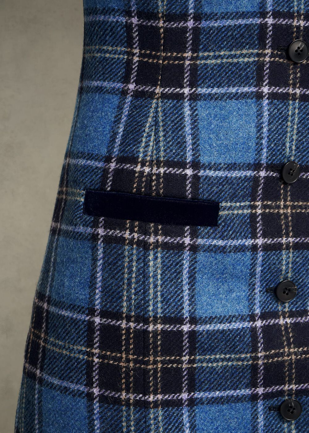 Joella Wool Dress, Blue Multi, hi-res