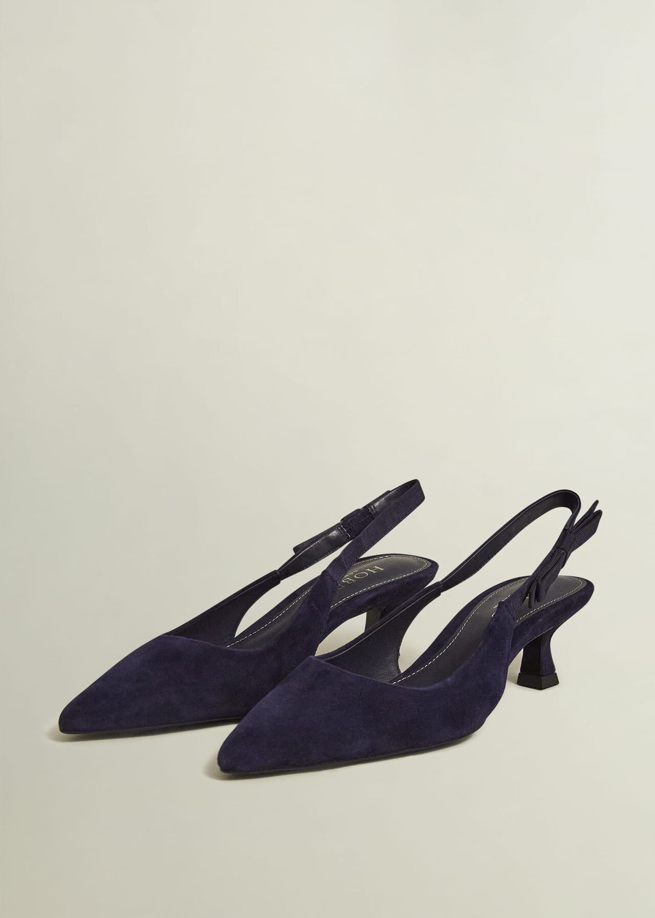 Safia Suede Slingbacks, Midnight, hi-res