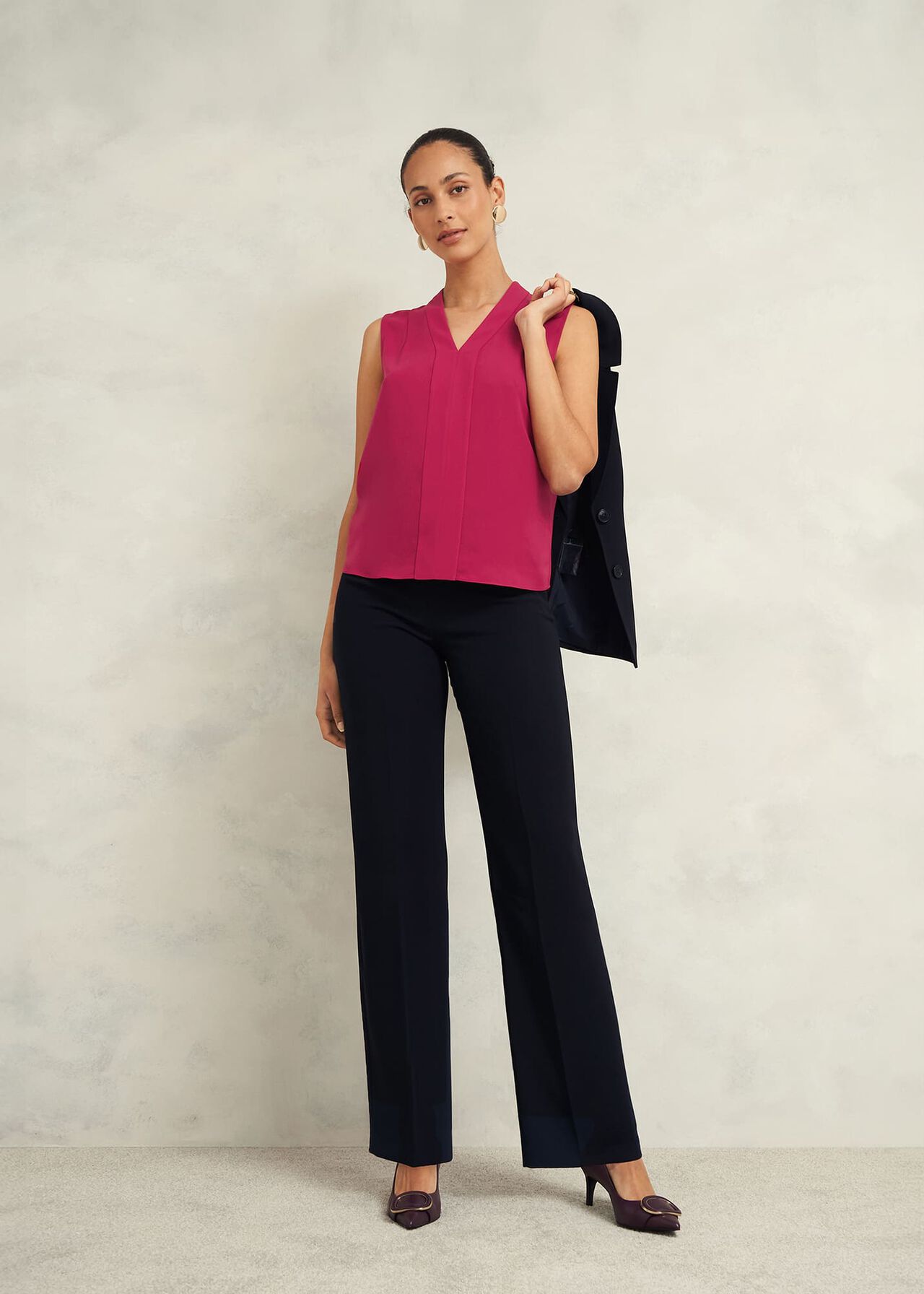 Shelley Blouse, Cranberry Pink, hi-res