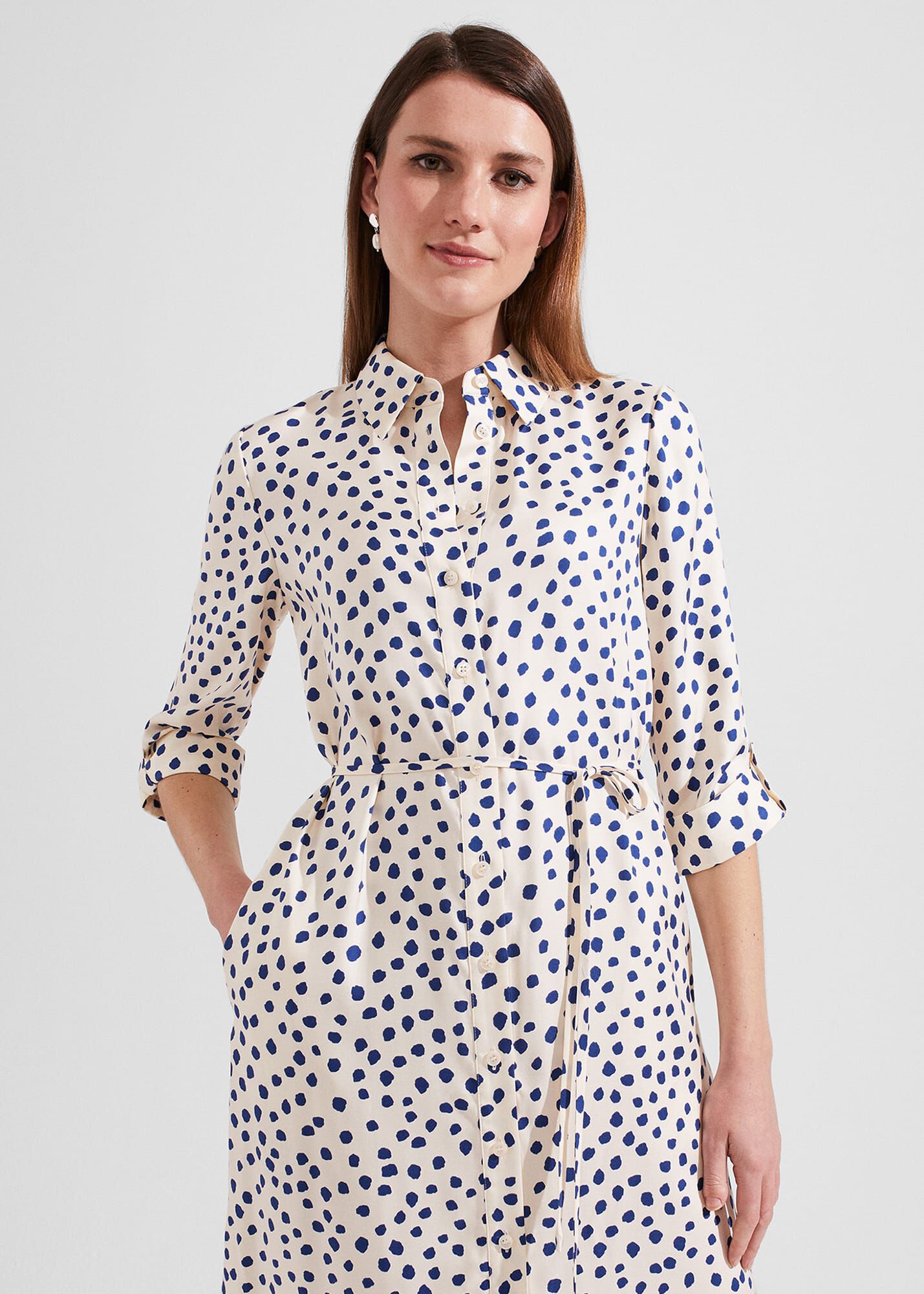 Cali Spot Shirt Dress