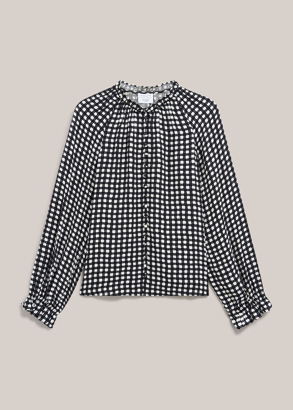 Hewlett Geo Top, Black Cream, hi-res