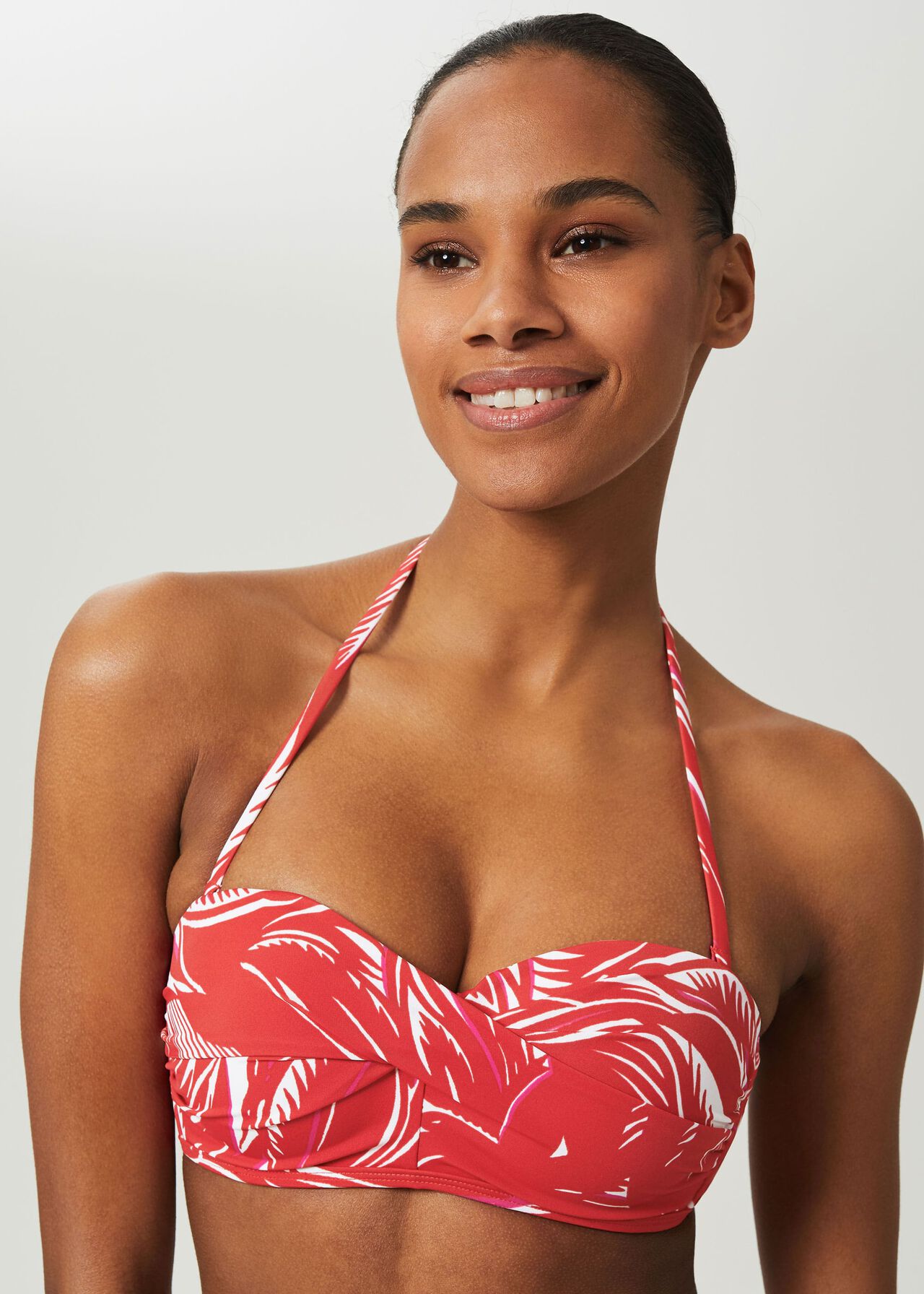 Amelia Bikini Top, Raspberry Multi, hi-res