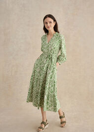 Amaris Dress, Green Cream, hi-res