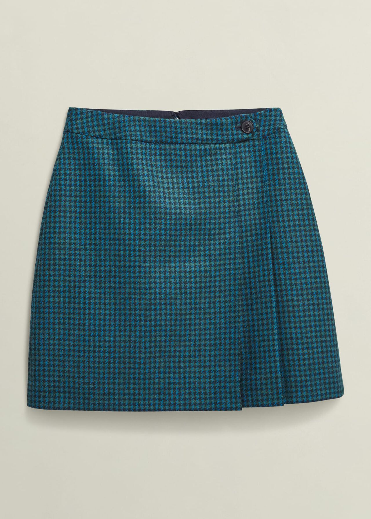 Leah Wool Kilt Skirt, Green Multi, hi-res