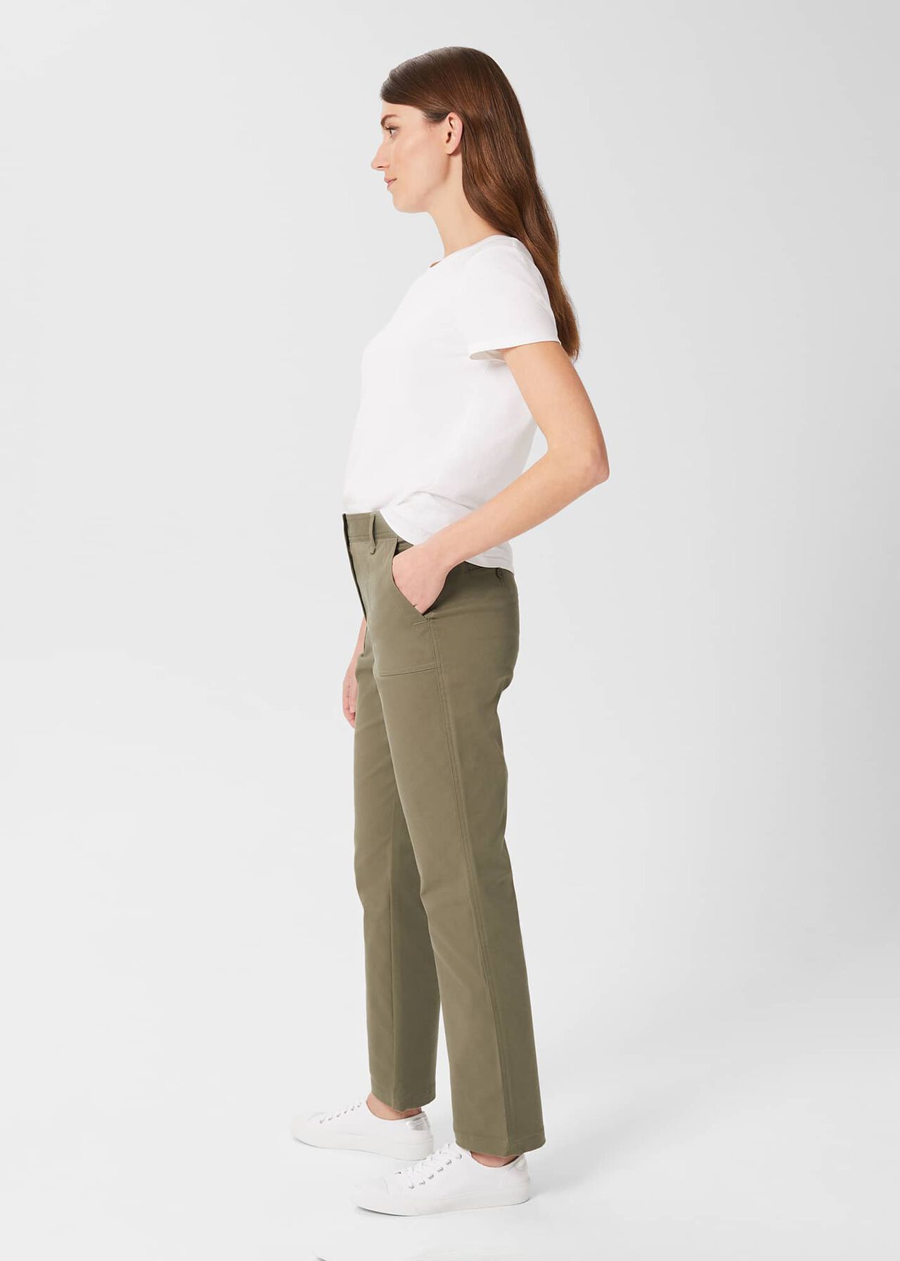 Cynthia Pants, Khaki, hi-res