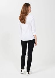 Victoria Cotton Shirt, White, hi-res