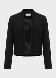 Gabi Tweed Jacket, Black, hi-res