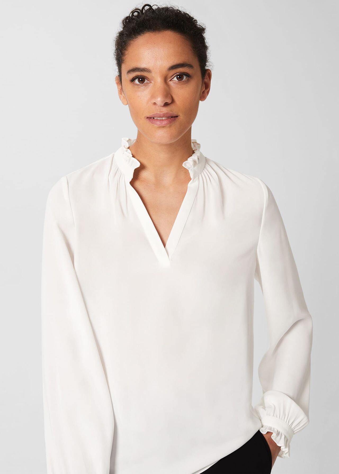 Beki Blouse, Ivory, hi-res