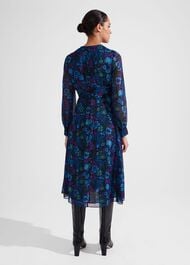 Petite Saffron Dress, Black Multi, hi-res