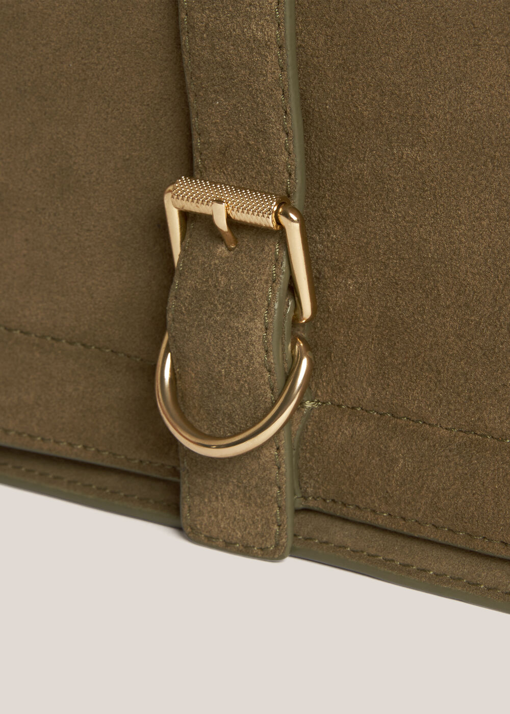 Wren Suede Crossbody Bag, Dark Olive, hi-res