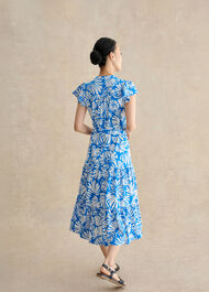 Nadine Jersey Dress, Blue Ivory, hi-res