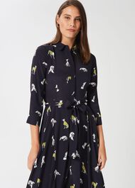 Lainey Dress, Navy Multi, hi-res