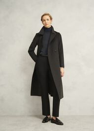 Lara Merino Rollneck Sweater, Charcoal Grey, hi-res