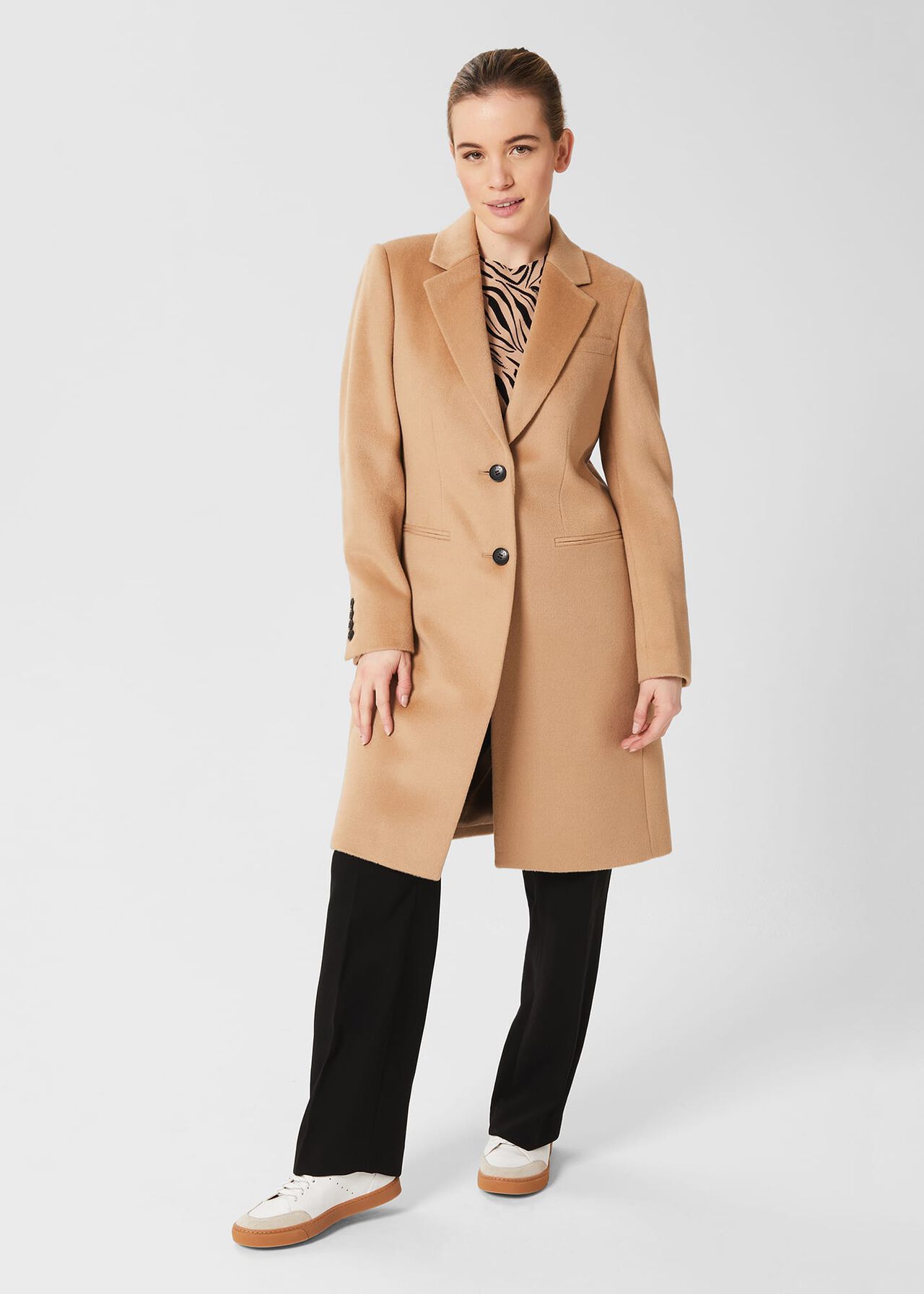 Petite Tilda Wool Coat, Camel, hi-res