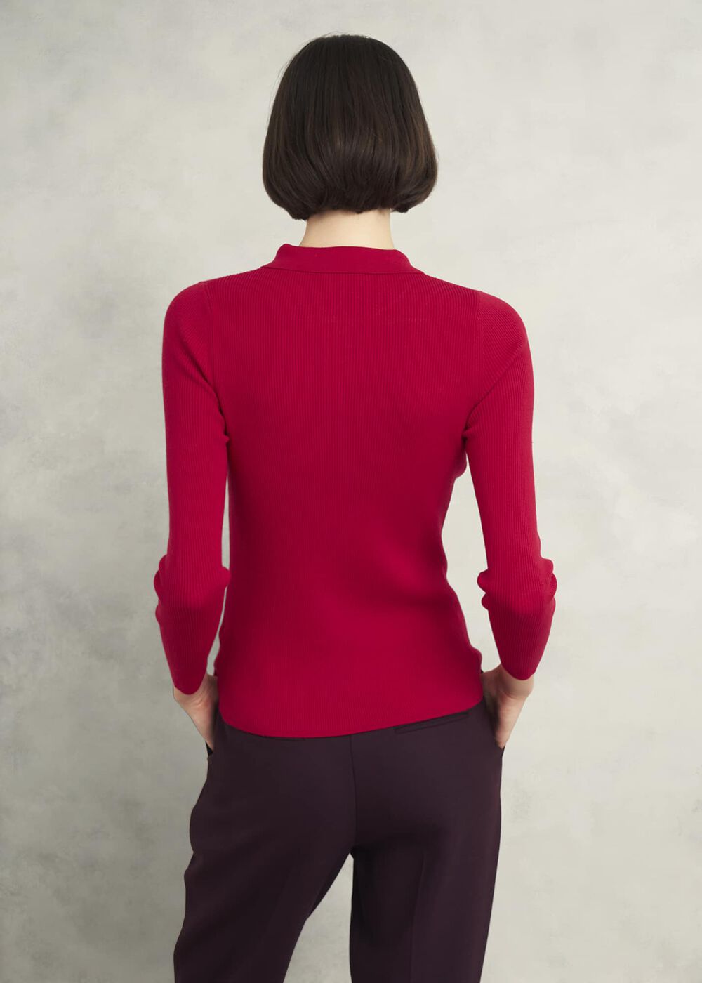 Fara Knitted Shirt, Rowan Red, hi-res