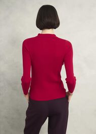 Fara Knitted Shirt, Rowan Red, hi-res