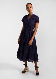 Petite Rhianne Dress, True Navy, hi-res