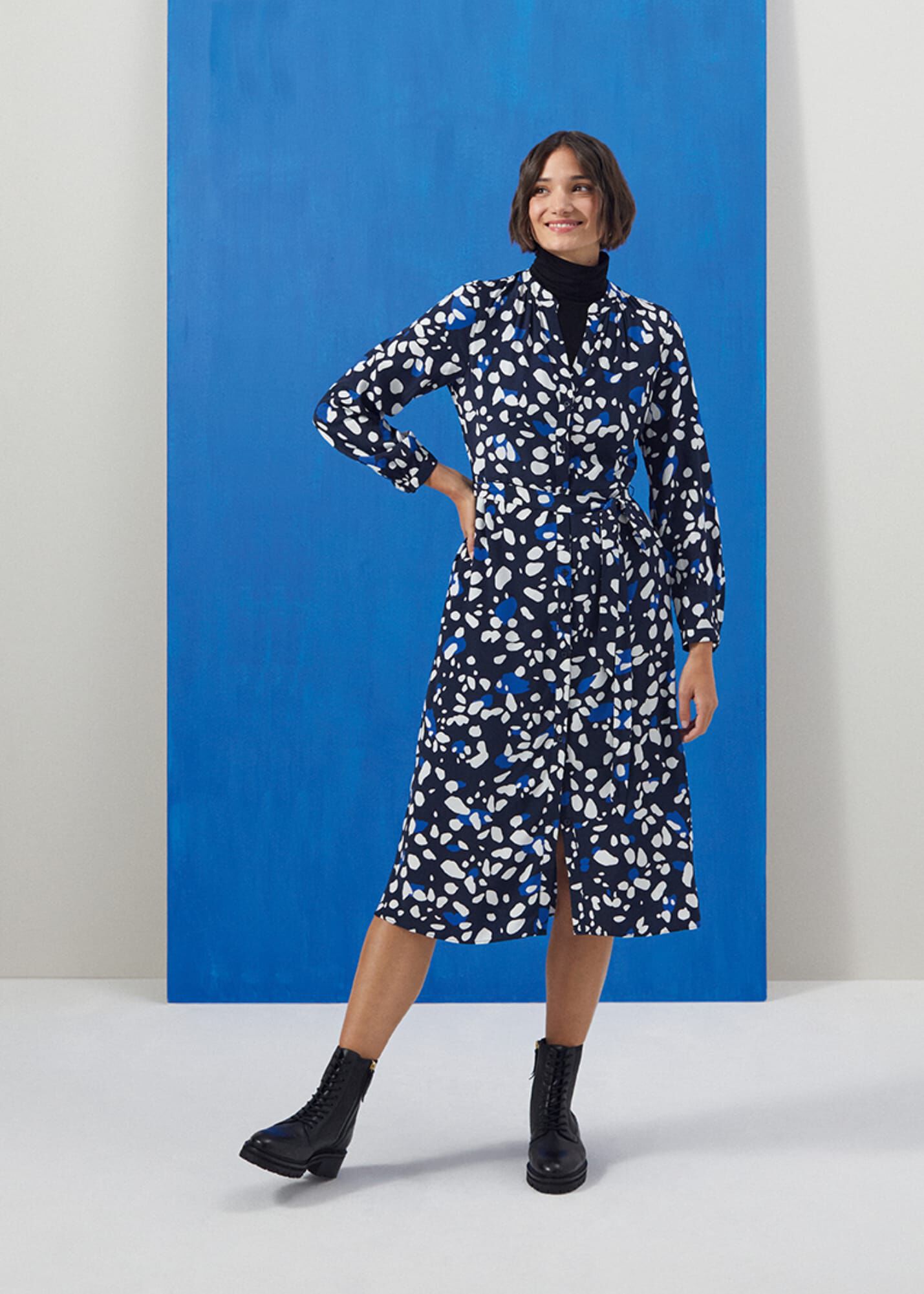 Valeria dress dark blue outlet