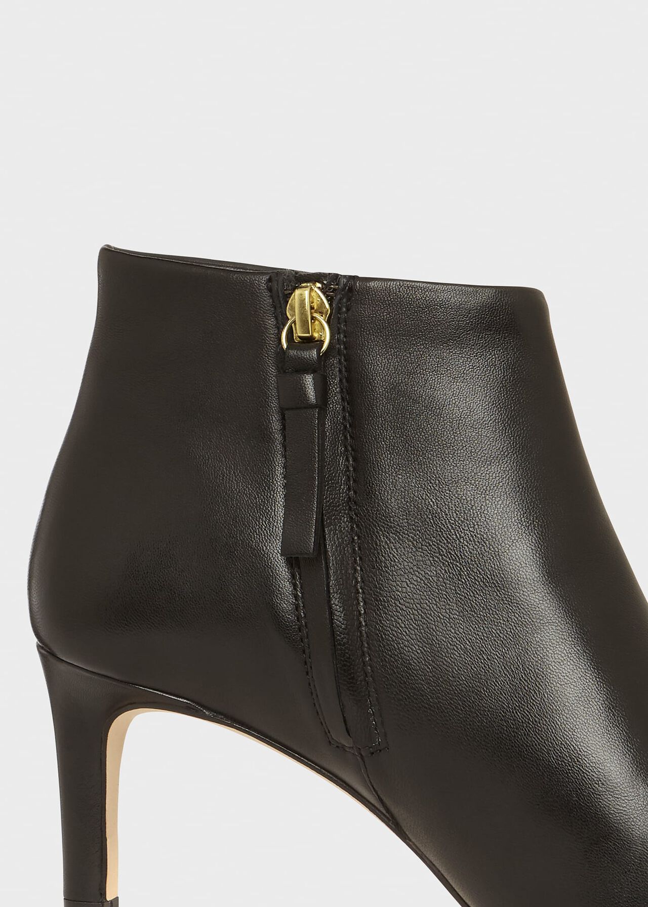 Lizzie Leather Ankle Boots, Black, hi-res