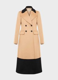 Jacqueline Coat, Camel Black, hi-res