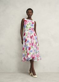 Carly Dress, Ivory Multi, hi-res