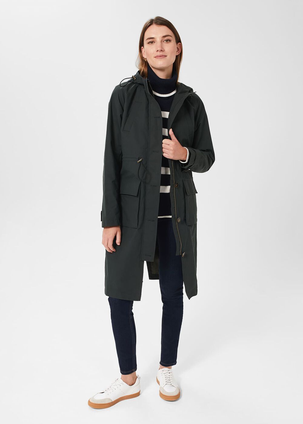Jenny Water Resistant Parka , Dark Ivy Green, hi-res