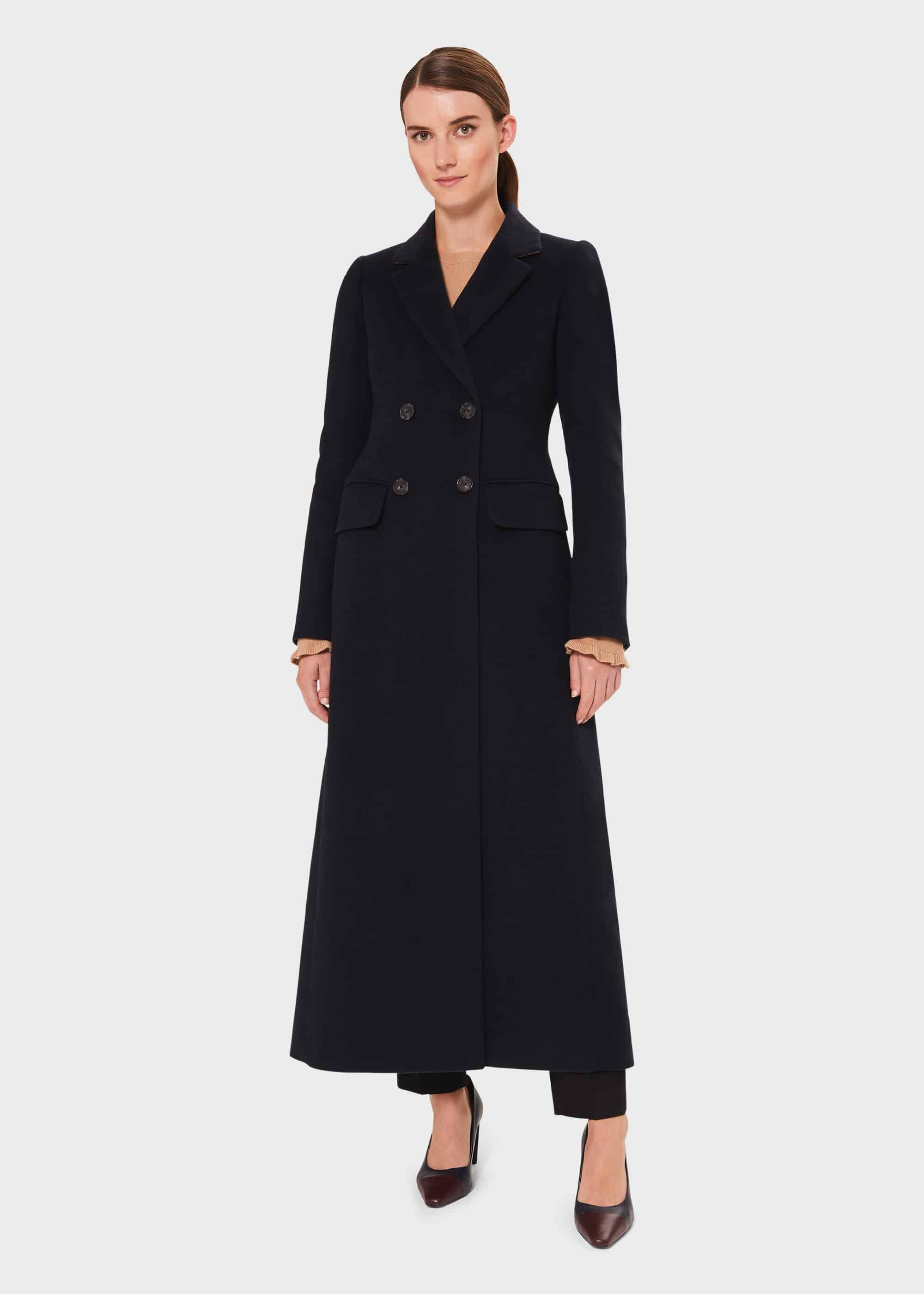 Hobbs black wool coat Clearance