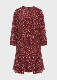 Prim Tunic Dress , Cherry Red Mlt, hi-res