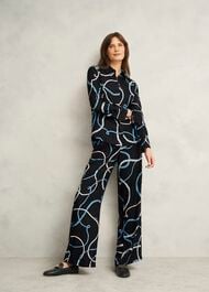 Raya Trousers, Navy Multi, hi-res