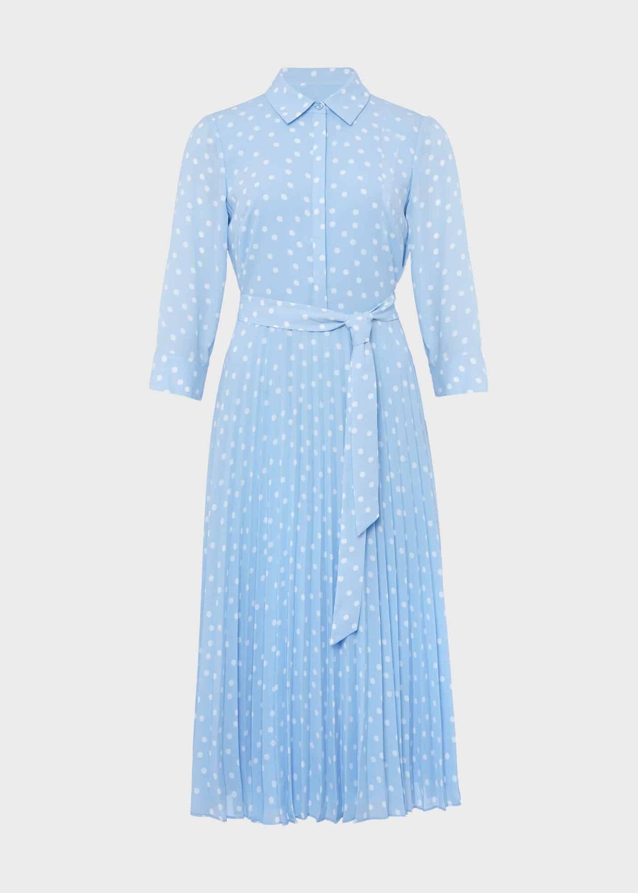 Petite Leona Dress, Dusky Blue Ivry, hi-res
