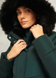 Petite Jaymie Puffer Coat, Ponderosa Green, hi-res