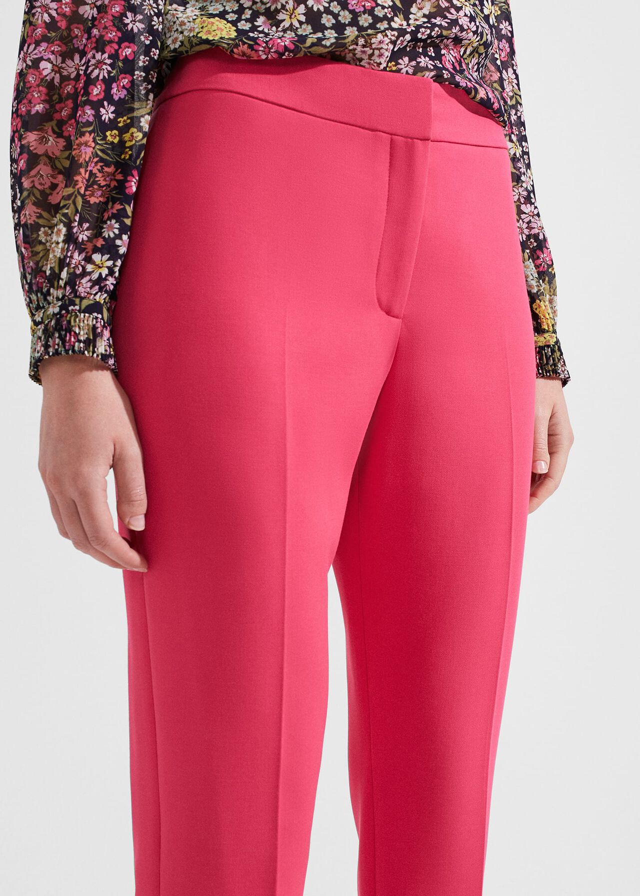 Kaia Slim Pants, Geranium Pink, hi-res