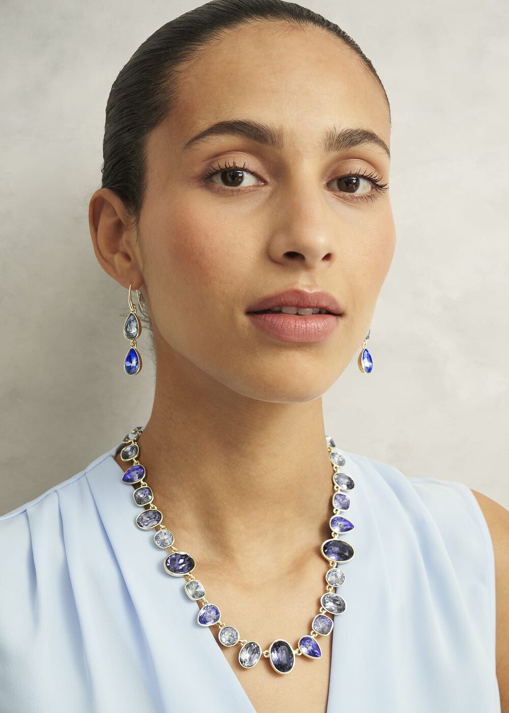 Indira Necklace, Blue Gold, hi-res
