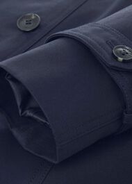 Saskia Water Resistant Trench Coat, Navy, hi-res