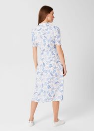 Elora Fit And Flare Dress, Ivory Multi, hi-res