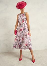 Carly Dress, Pale Pink Multi, hi-res