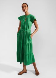 Brodie Jersey Dress, Green, hi-res