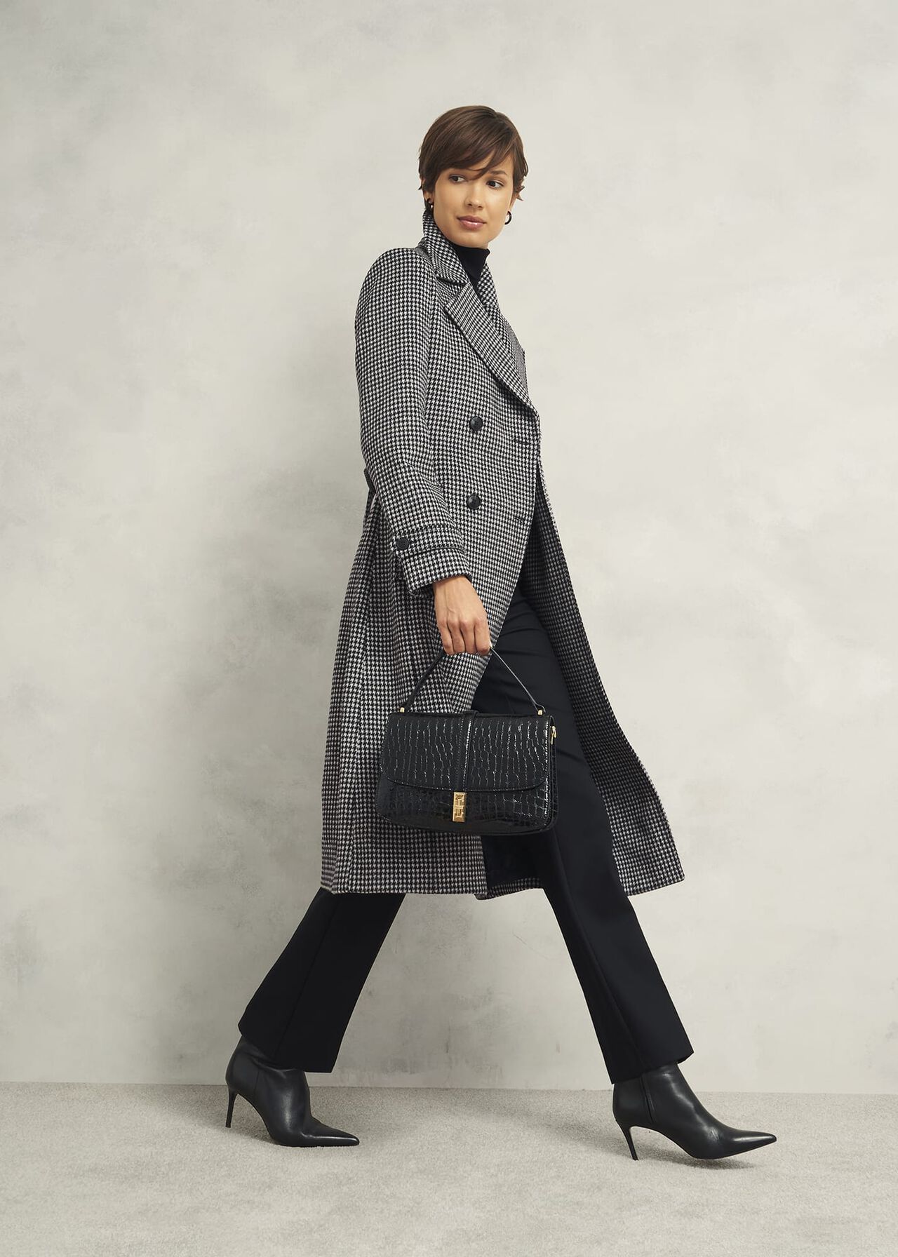 Bromley Coat With Wool, Black Multi, hi-res