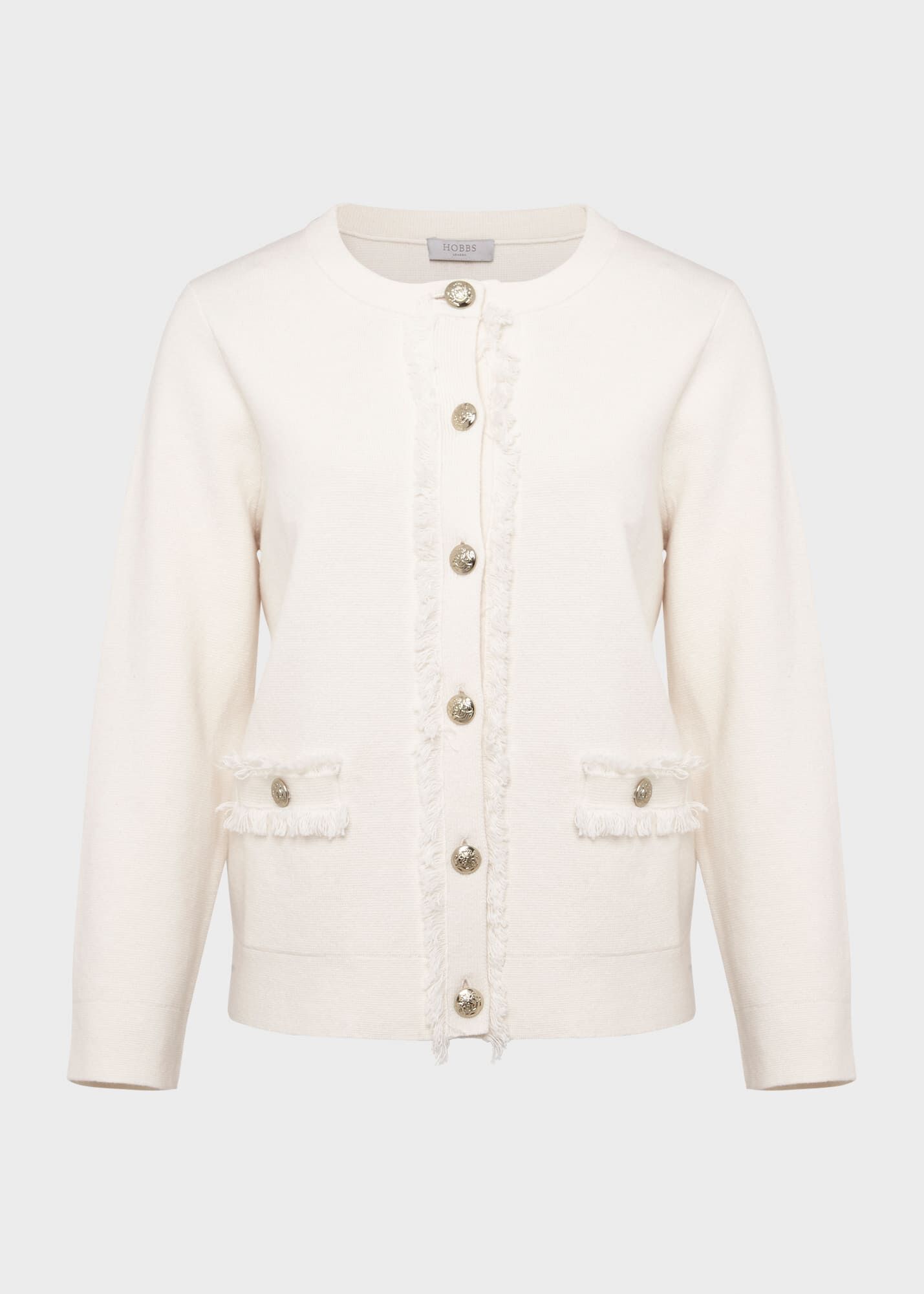 Hobbs odelia coat ivory top