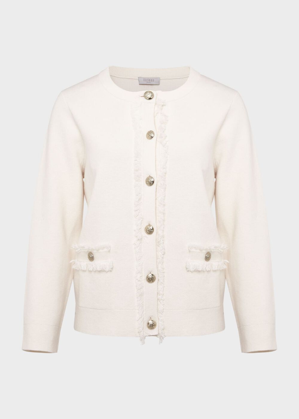 Sairey Cotton Wool Jacket, Ivory, hi-res