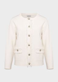 Sairey Cotton Wool Jacket, Ivory, hi-res