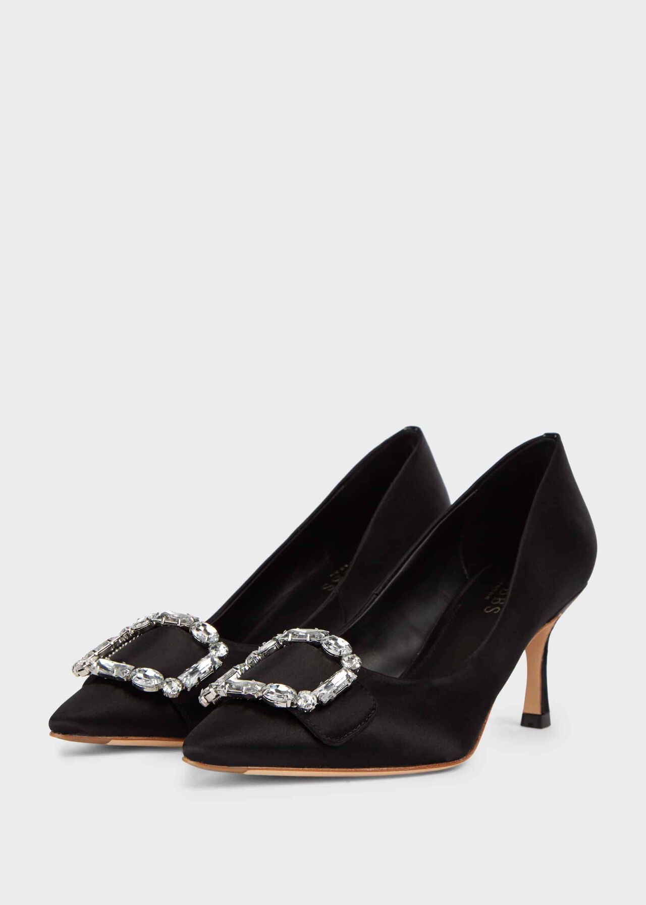 Lucinda Court Shoes, Black, hi-res